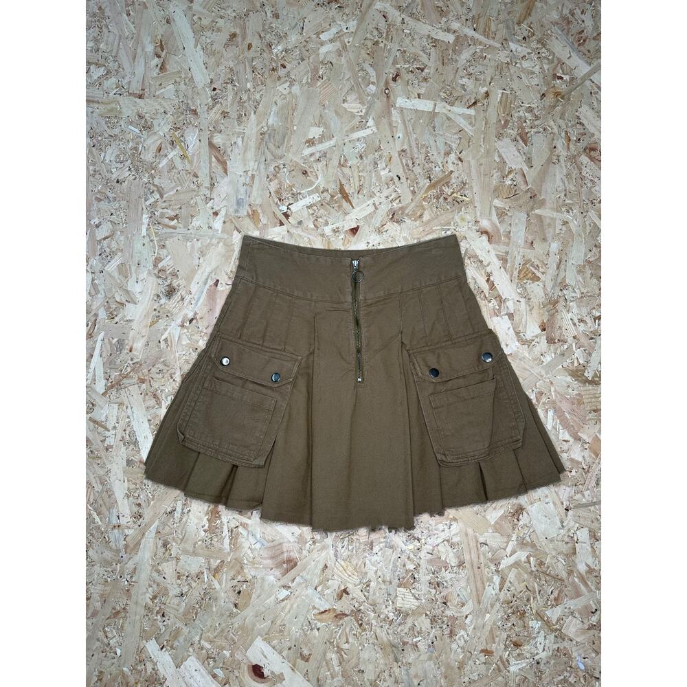 Collusion Cargo Women’s Brown Mini Skirt Sz 8